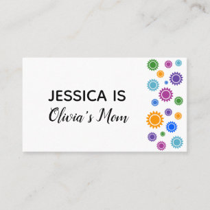 Mommy Card w/ Bright, Colorful Sunshine Accents