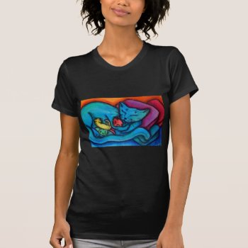 Mommy Cat Loves Her Kittens T-shirt by dreamlyn at Zazzle
