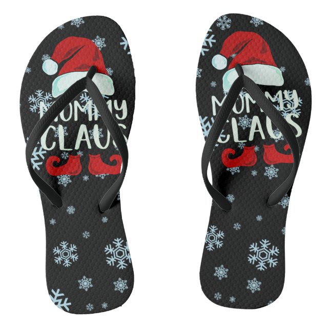 Mommy Claus flip flops (Footbed)