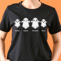 Mommy Daddy and Two Kids 4 Person Ghost Family