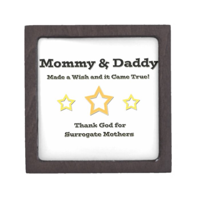 Mommy & Daddy made a wish and it came true Premium Jewelry Box