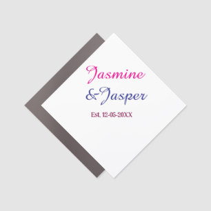 Mommy & Daddy new parents couple name est. year Car Magnet
