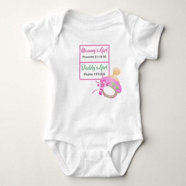 Mommy & Daddy's Girl (Scriptures Bodysuit (Front)