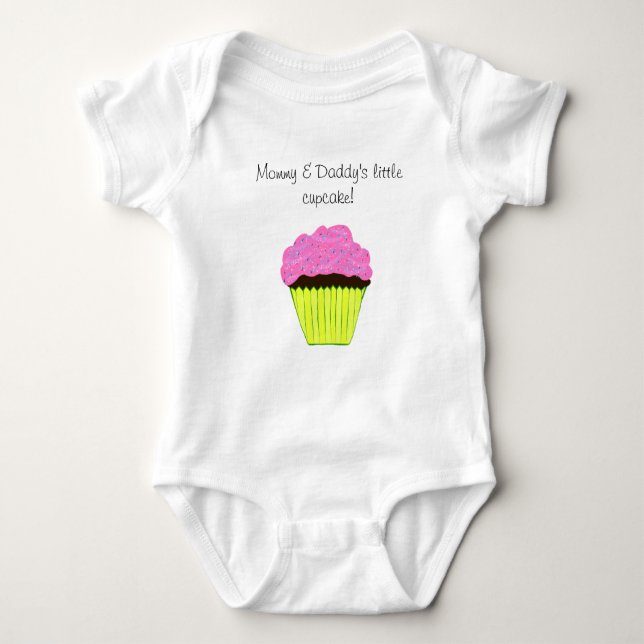 Mommy & Daddy's Little Cupcake Infant Creeper (Front)