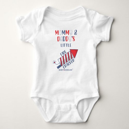 Mommy  Daddys Little Firecracker Baby Bodysuit