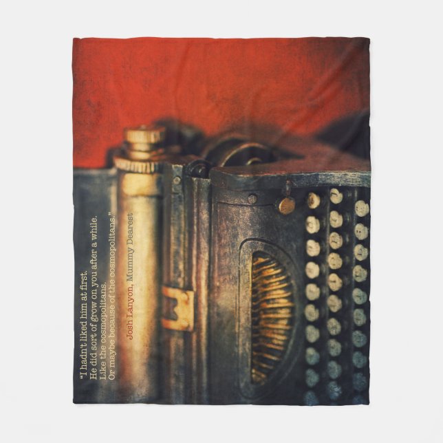 Mommy Dearest fleece blanket (Front)