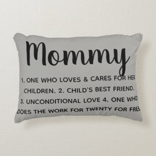 mommy defined pillow