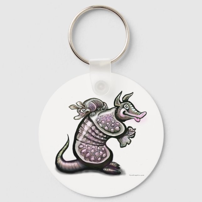 Mommy Dillo Keychain (Front)