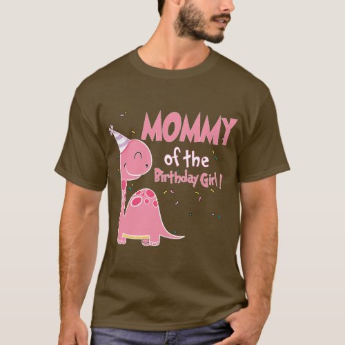 Mommy Dinosaur Family Matching Dinosaur Birthday G T_Shirt