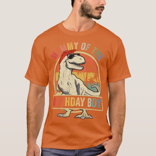 Mommy Dinosaur of the Birthday Boy Matching Family T_Shirt