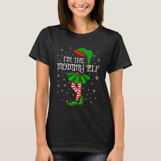 Mommy Elf Christmas Family Group Mom Mama Women Xm T-Shirt