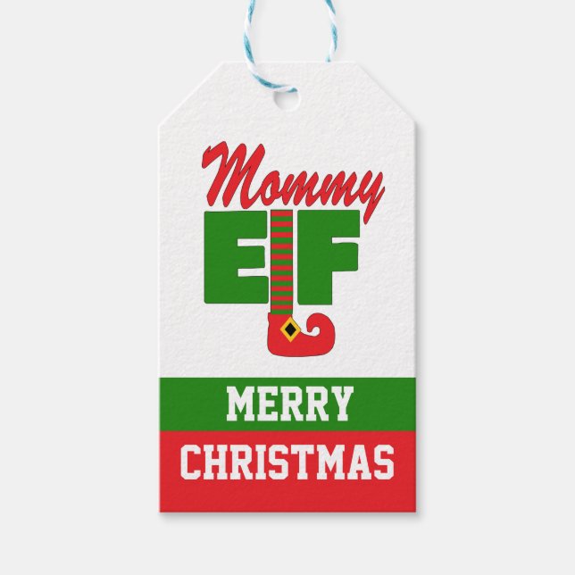 Mommy Elf   Gift Tags (Front)