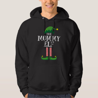 Mommy Elf Matching Family Christmas Party Hoodie