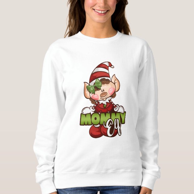 Mommy Elf - Woman Sweater (Front)