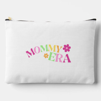 Mommy Era Unique Floral Colorful Gift for New Moms Accessory Pouch