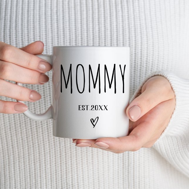 Mommy Est 2025 New Parents First Time Mom To Be Coffee Mug (Creator Uploaded)