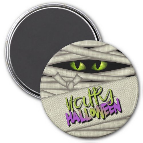 Mommy Eyes Happy Halloween GreenPurple ID685 Magnet