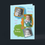 Mommy from little boy Birthday photo Card<br><div class="desc">Personalize this Birthday Photo Card for Mommy from her little boy,  with photos and change the text to suit.

**Samplephotos©Lynnrosedesigns**</div>