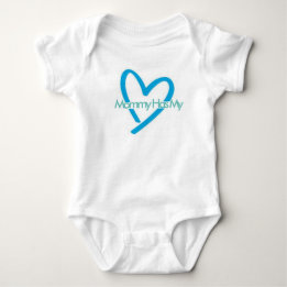 Mommy Has My Heart One-piece Baby Bodysuit