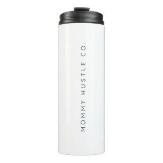 Mommy Hustle Co. Logo White Water Bottle for Women