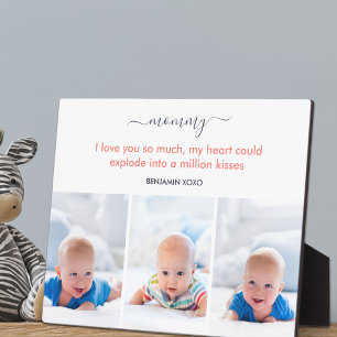 Mommy I love you so much Cute Poem 3 Photo Plaque