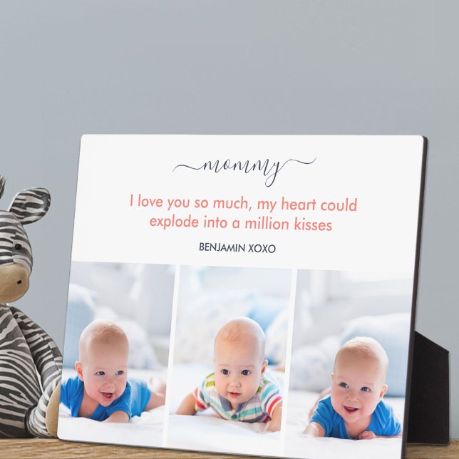Mommy I love you so much Cute Poem 3 Photo Plaque (Creator Uploaded)