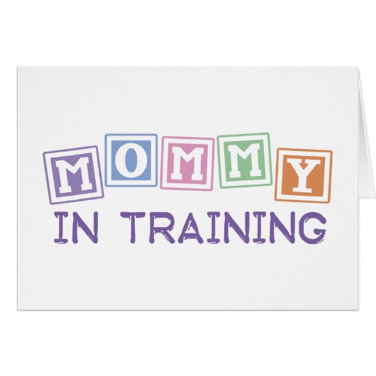 Mommy In Training Cards (Front Horizontal)
