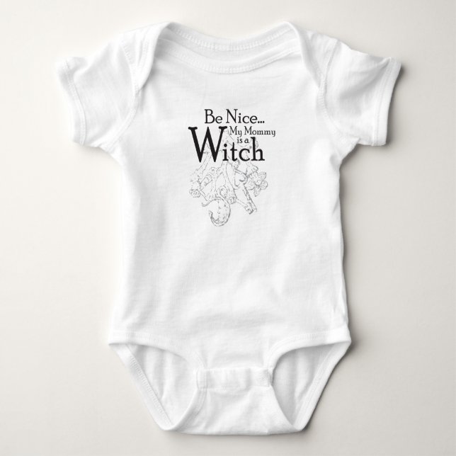 Mommy is a Witch Baby Bodysuit (Front)