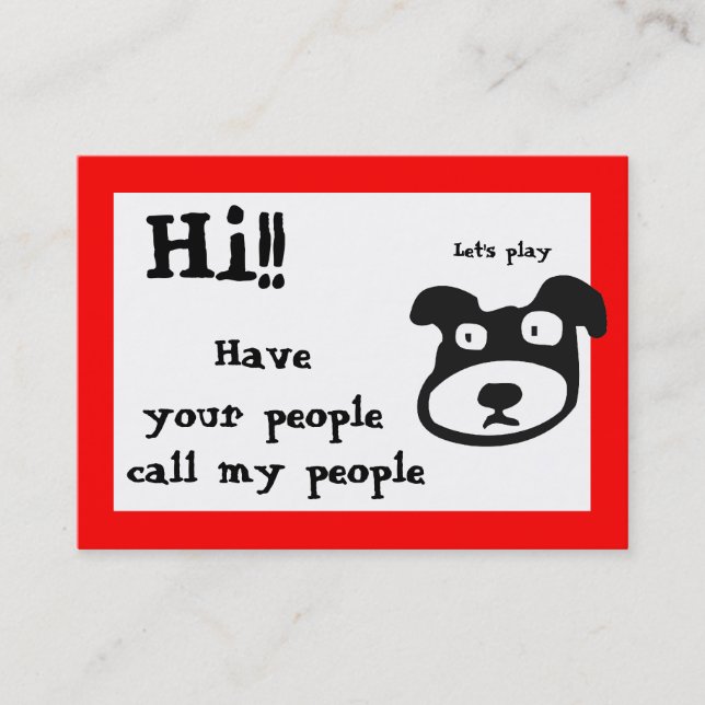 Mommy / Kid contact Card (Front)