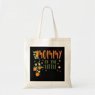 Mommy Little Cutie Baby Shower Orange 1st Birthday Tote Bag