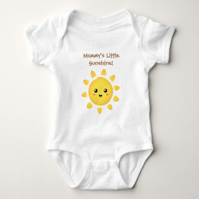 Mommy Little Sunshine of Happiness Baby Bodysuit (Front)