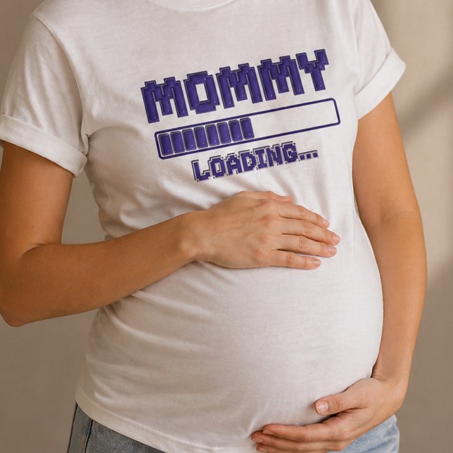 Mommy Loading Pregnancy Reveal Shirt (Creator Uploaded)