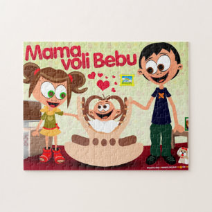 Mommy Loves Baby (Mama Voli Bebu) Puzzle
