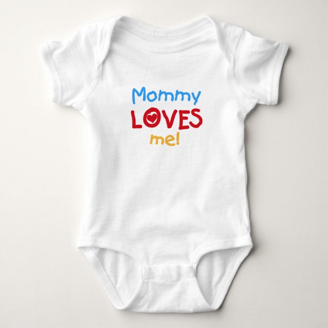 Mommy Loves Me Baby Bodysuit (Front)