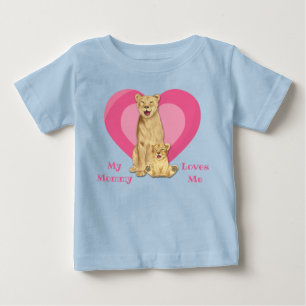 Mommy Loves Me Lion Baby Baby T-Shirt