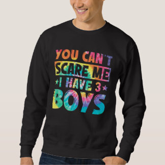 Mommy Mama  I Have Three Boys Mother s Day Mom Tie Sweatshirt