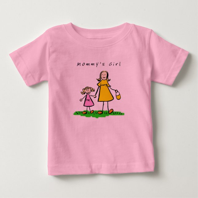 Mommy & Me (Blond with Title) Baby T-Shirt (Front)