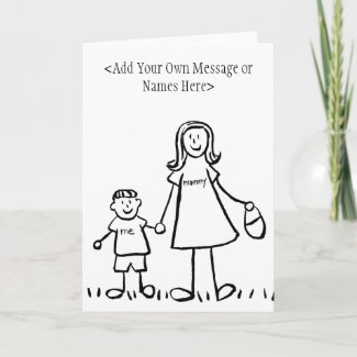 Mommy & Me - Customize Greeting or Note Cards