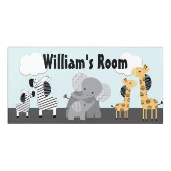 Mommy & Me Jungle Safari Animals Door Sign by Personalizedbydiane at Zazzle