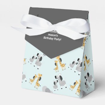 Mommy & Me Jungle Safari Animals Favor Boxes by Personalizedbydiane at Zazzle