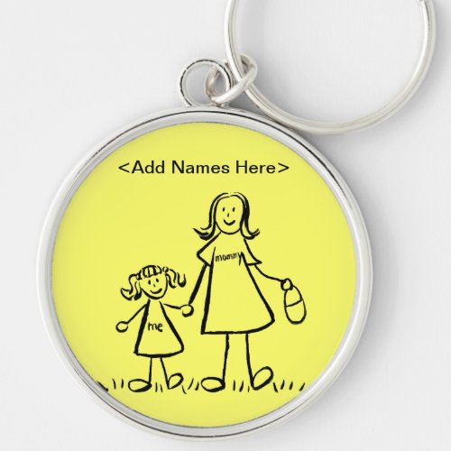 Mommy  Me Keychain Customize Names Option