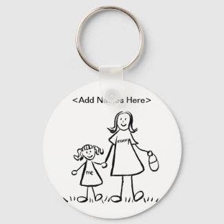 Mommy & Me Keychain (Customize Names Option)