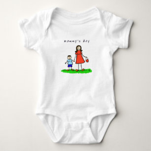 Mommy & Me T-Shirt (Brunette with No Title) Baby Bodysuit