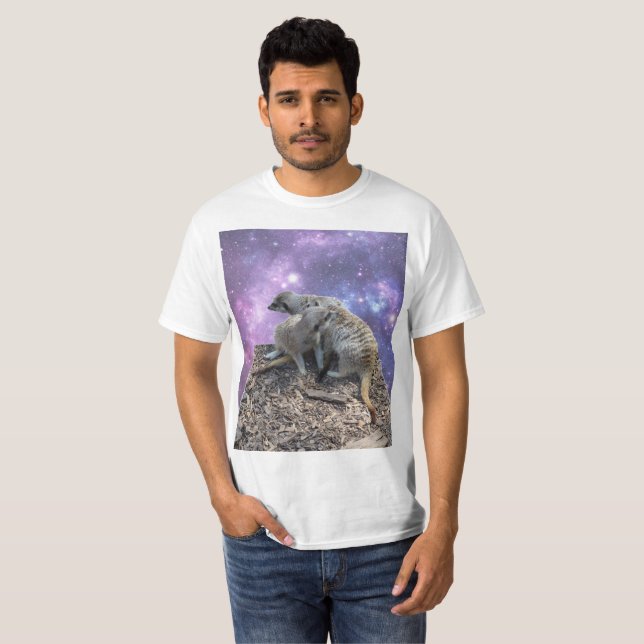 Mommy Meerkat And Her Pup, T-Shirt (Front Full)