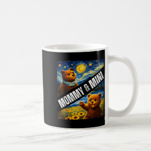 Mommy Mini Cute Bear Matching Mothers Day Starry Coffee Mug