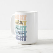 Mommy Modern Mom Kids Names Mother's Day Gift Coffee Mug (Front Left)