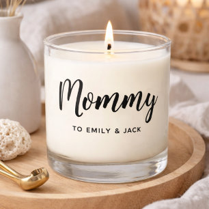 Mommy   Modern Mom Kids Names Mother's Day Scented Candle