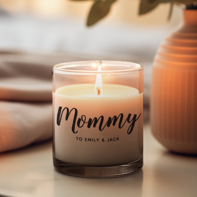Mommy | Modern Mom Kids Names Mother's Day Scented Candle (Creator Uploaded)