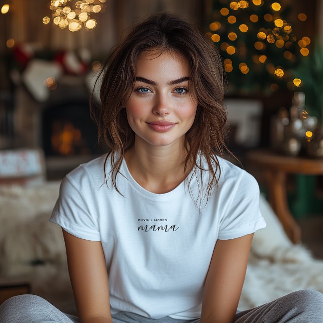 Mommy | Modern Mom Kids Names Mother's Day Tri-Blend Shirt (Creator Uploaded)