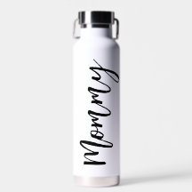 Mommy Modern Script Water Bottle